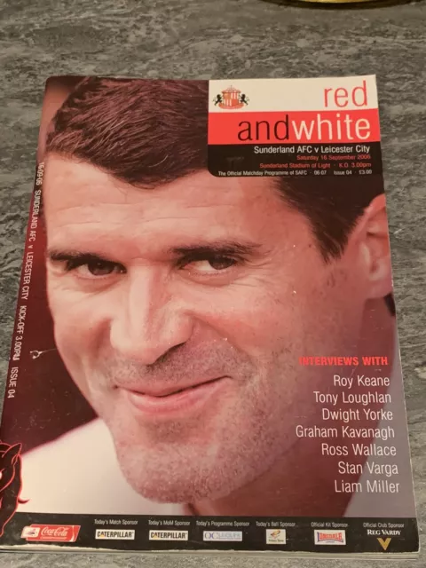 Sunderland v Leicester City  Football Programme Championship 2006