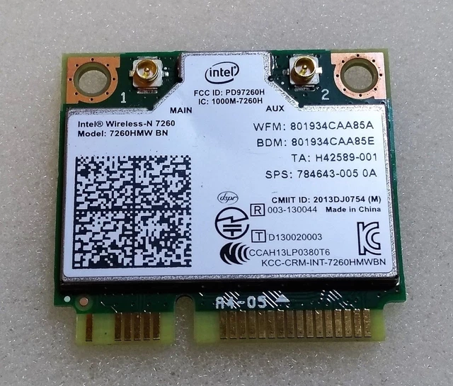 Carte Wi-Fi Intel 533AN-HMW Pour Dell Latitude (E6410, E4200, Etc.) - Référence 0N230K - Occasion