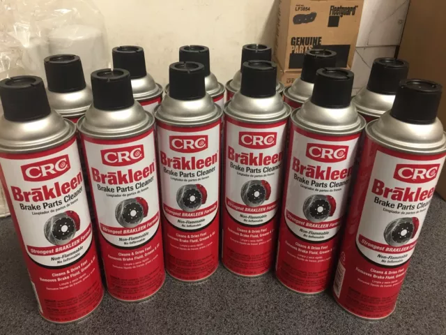 CRC 05089 Brakleen 12 PK Non-Flammable Brake Parts Cleaner - 19 oz Free Shipping