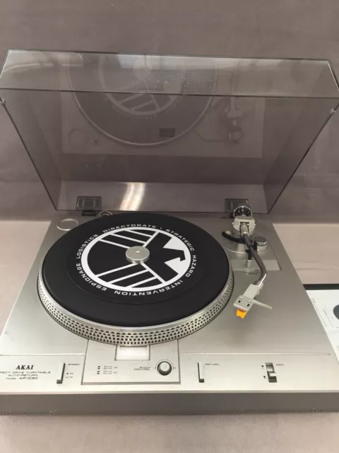 Tourne Disque Platine Vinyle Vintage AKAI AP-D30 Stroboscope Audio Hifi Direct