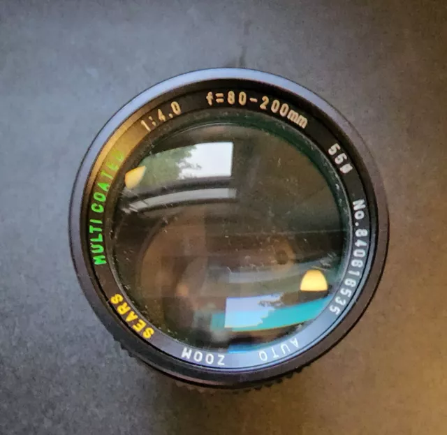 Sears Auto Zoom Multicoated Camera Lens Model 202 737030, 80-200mm