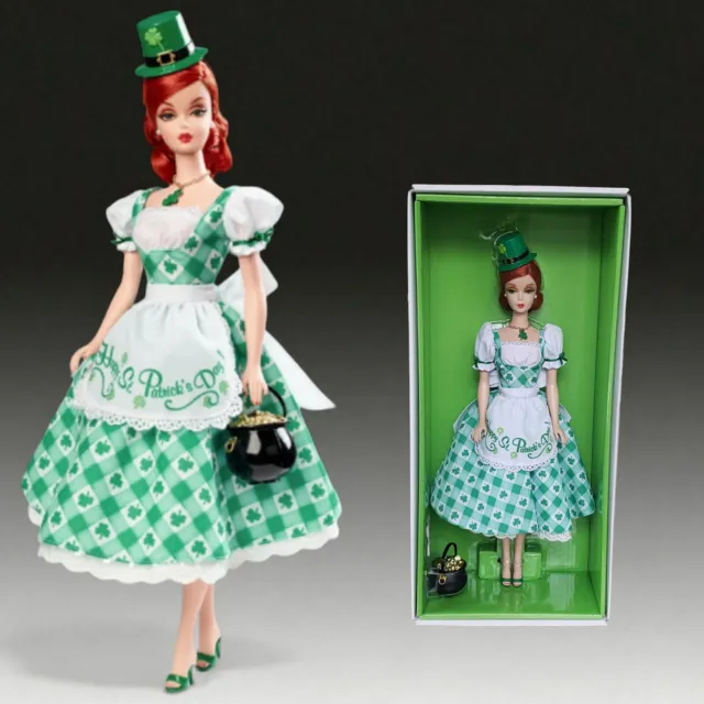 Mattel Gold Label Barbie Shamrock Celebration Doll Holiday Hostess Collection