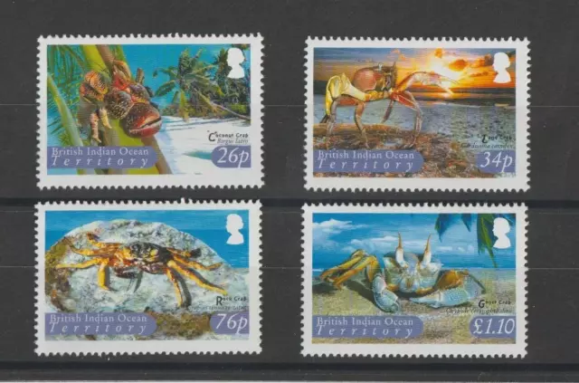 2004 British Indian Ocean Territory Crabs Stamp Set MNH