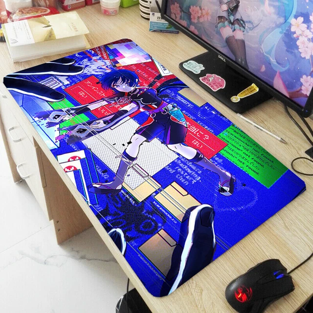 genshin impact scaramouche Desk Mouse Pad Mat Large Keyboard Mat Otaku 40X90cm R