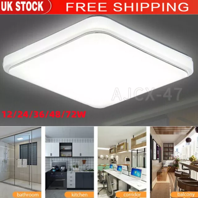 Morden LED Ceiling Lights Square Panel Downlight Bed Room Kitchen Bathroom Lamp