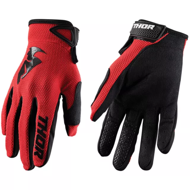 2022 Thor Sector Motocross Mx Bike Gloves Adult - Red