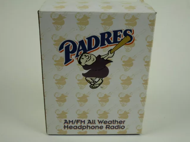 Casque tous temps radio nouvelles radio 600 KOGO San Diego Padres AM/FM bleu neuf dans sa boîte