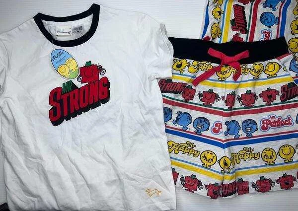 New With Tags Peter Alexander Mr Strong Mr Men Pyjama Set Size 6