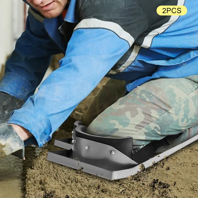 CONCRETE KNEE BOARDS Stainless Knee Sliders 28" x 8" 2 Pair Finishing