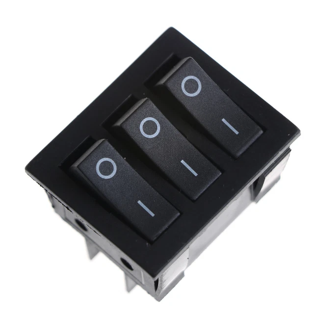 KCD3 34*40 Interruttori a dondolo grandi nero interruttore a tre vie 9 pin 2 posizioni SE L*/t
