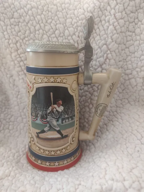 Limited Babe Ruth Beer Stein Tankard Bradford Museum Legends Of Baseball # F1323
