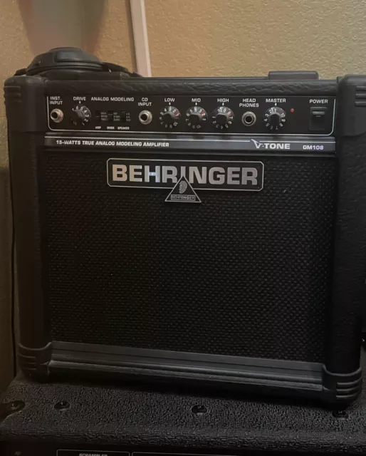 BEHRINGER 15 WATT AMPLIFIER  / V-TONE GM 108 see description for condition.