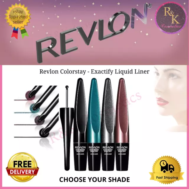 Revlon Exactify Wheel Tip 24hr Liquid Liner - New & Carded Choose Your Shade