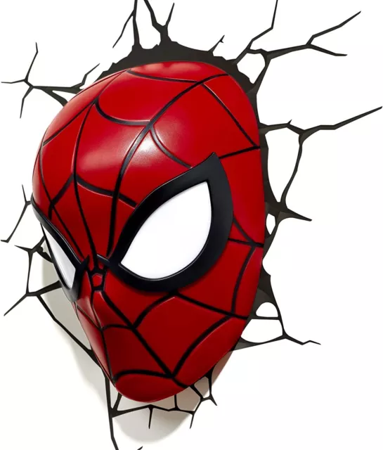 3DLightFX Marvel Spiderman Maschera 3D Decorativi Light