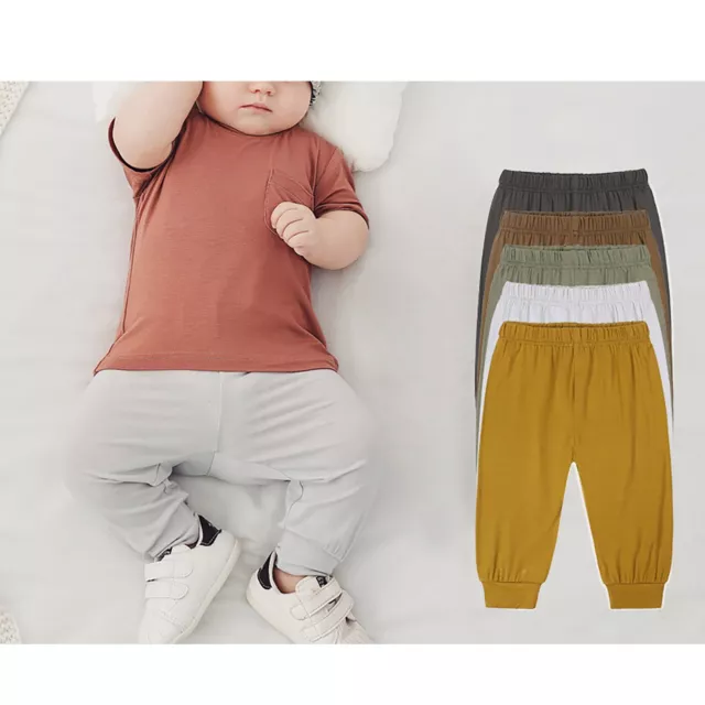 Baby Pumphosen Hosen Jogger Lounge Hose Lang Sport Solide Casual Säugling Aktiv