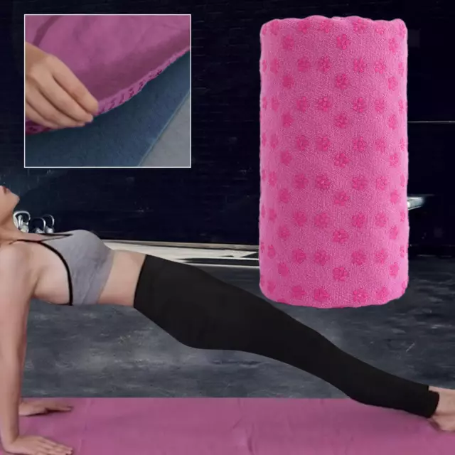 Serviette De Yoga Avec Sac De Rangement, Tapis De Yoga Doux Pour Entraînement