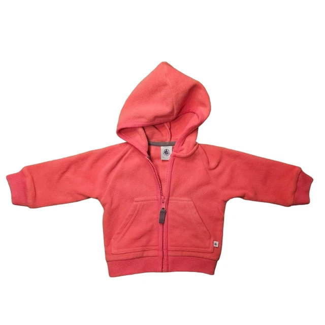 Dolce felpa bambino Petit Bateau cappucci taglia 6M 68 rosa