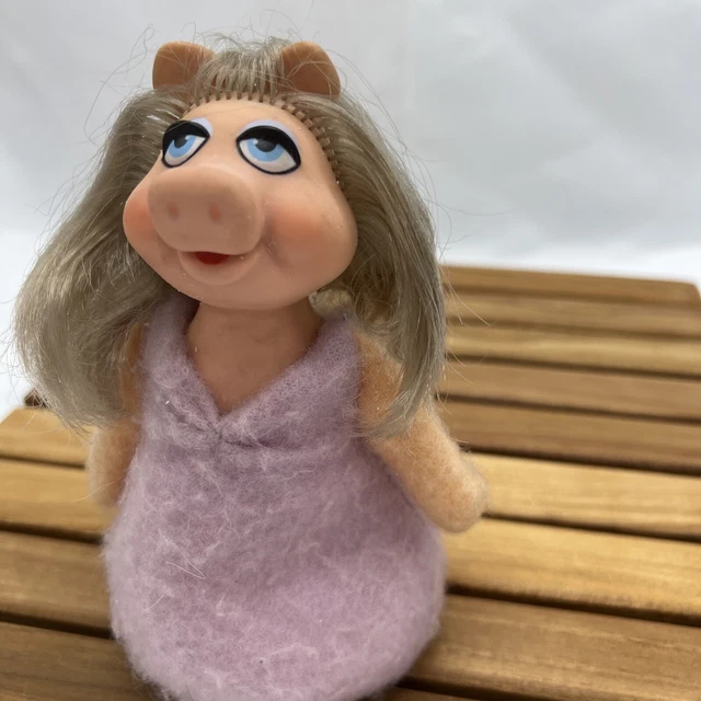 Vintage Muppets Miss Piggy 6" Beanbag Plush Doll Fisher Price Toys 1977 2