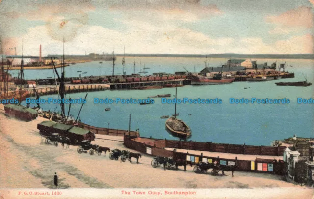 R674107 Southampton. The Town Quay. F. G. O. Stuart. 1912