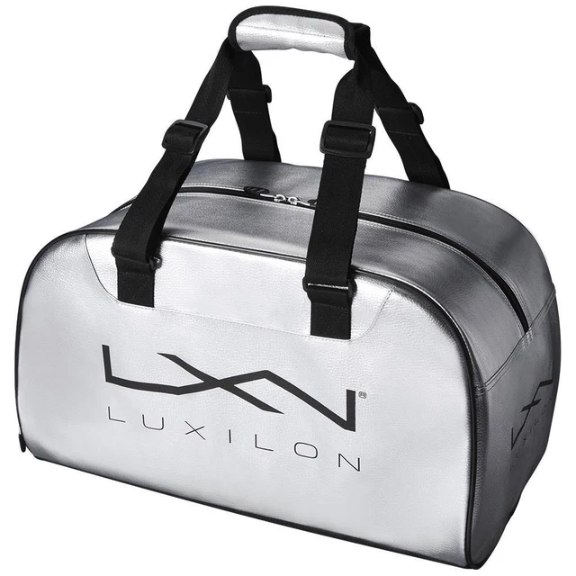 Luxilon LXN Tennis Duffle Bag Silver and Black
