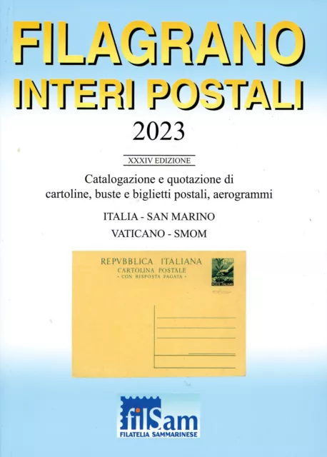 CATALOGO FILAGRANO INTERI POSTALI 2023 - scegli menu' tendina