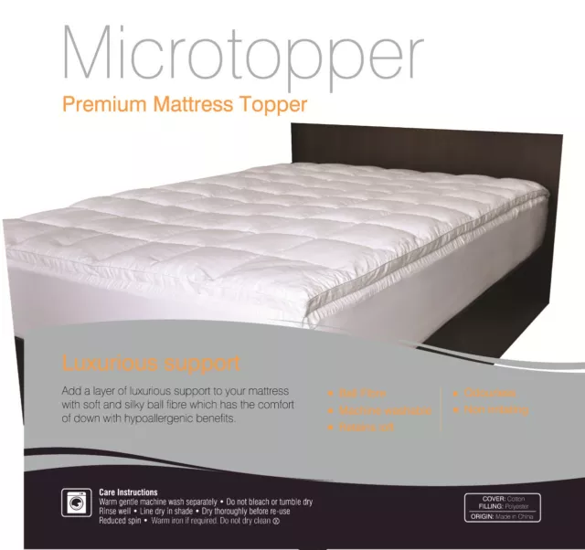 Luxury Brand New 1000GSM Pillowtop Mattress Protector/Topper(ALL Size Available)