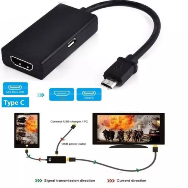 Universal Mhl Micro USB zu HDMI Kabel 1080P HD Adapter für Android Handys