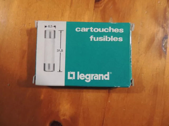 10 cartouches fusibles legrand 124 16 16A 8,5x31,5