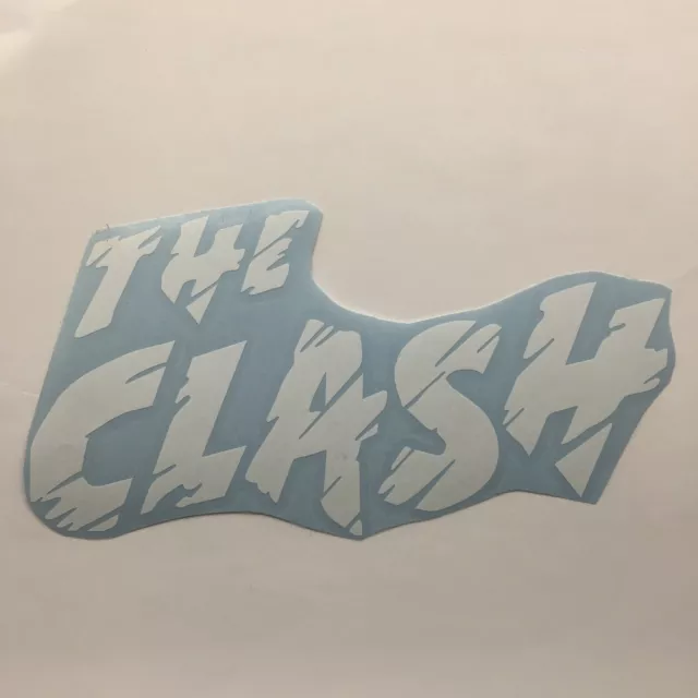 The Clash Logo Die Cut Vinyl Sticker Classic Hard Rock and Roll Metal Band