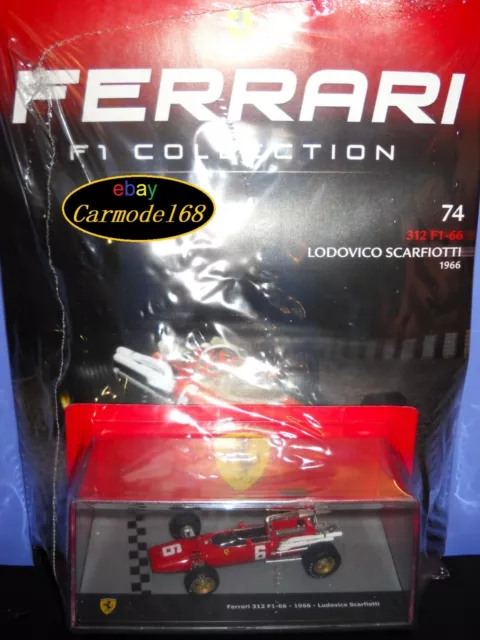 Ferrari 312 F1 66 Lodovico Scarfiotti #6 1966 1:43 + 74 Ferrari Official Product