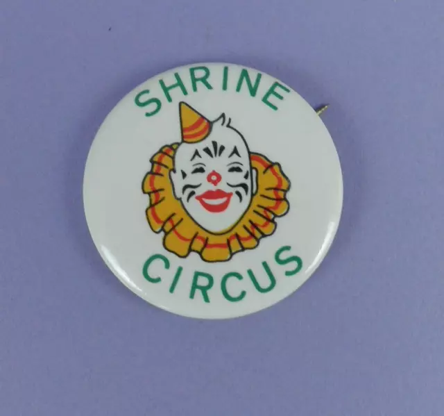 Shrine Circus Original c1950s Tinplate Badge