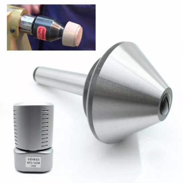 MT3 Lathe Live Center 4'' Bull Nose Live Center Morse Taper #3 Bull 100mm