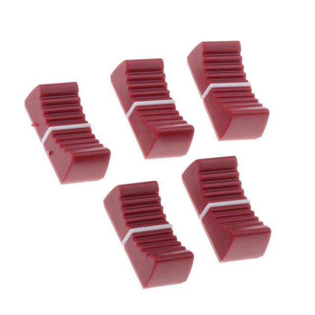 5 Bouchons de rechange en plastique pour potentiomètre coulissant droit pour