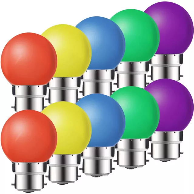 Multi Color B22 Bayonet 2W 220V Energy Saving LED Golf Ball Light G45 Globe Lamp