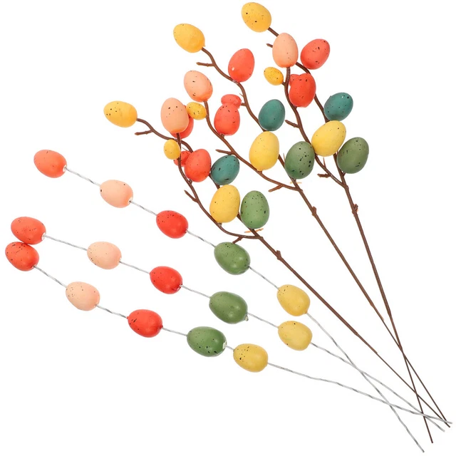 6pcs Bouquet d'oeuf Bouquet d'oeufs Branches d'oeufs Remplissage de vase d'oeufs