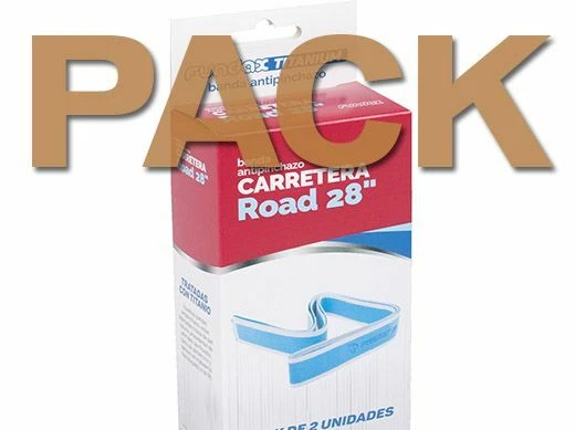 PACK 2 x Bandas antipinchazos FUNDAX ROAD para carretera 700 / 28"