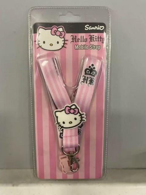 Hello Kitty Mobile Phone Strap Pink Kids ID Card Lanyard Key Holder Gift Child