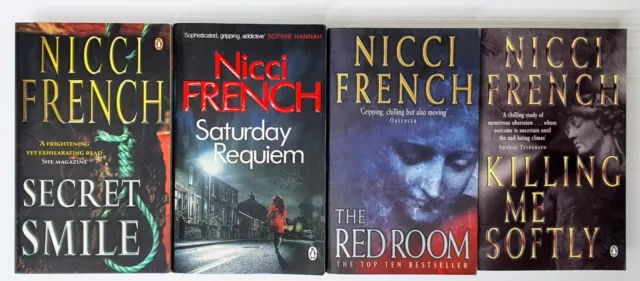 Nicci French 4 x Book Bundle Lot Crime Mystery Thriller Small Paperback Fiction