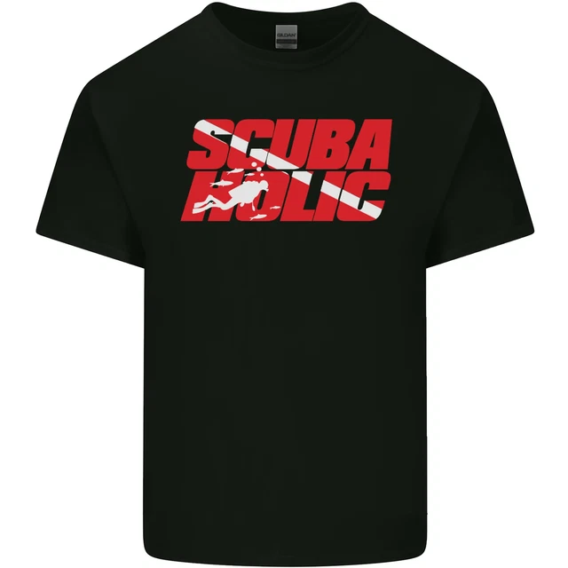 Scuba Diving Scubaholic Diver Dive Mens Cotton T-Shirt Tee Top