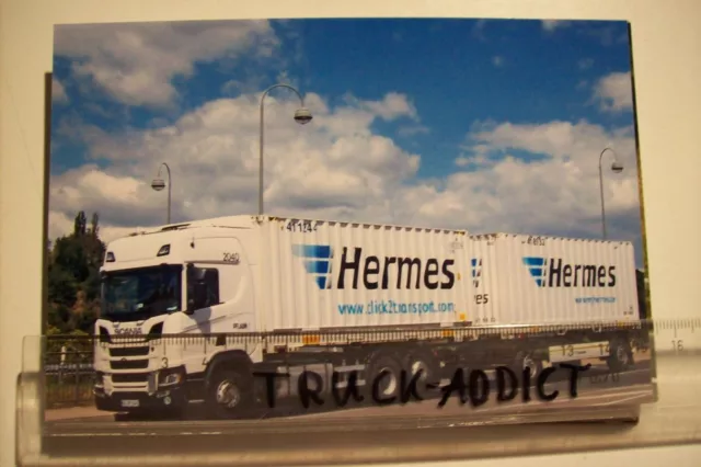 Truck Photo, Lkw Foto, Scania Wechselkofferlastzug Hermes