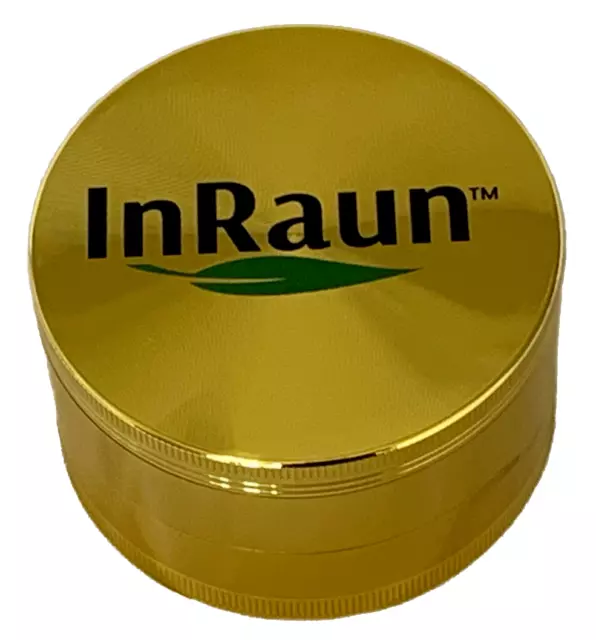 InRaun Large 3.0" inch 4-Pieces Metal Herb/Spice Grinder 45 Sharp Teeth 2-in-1