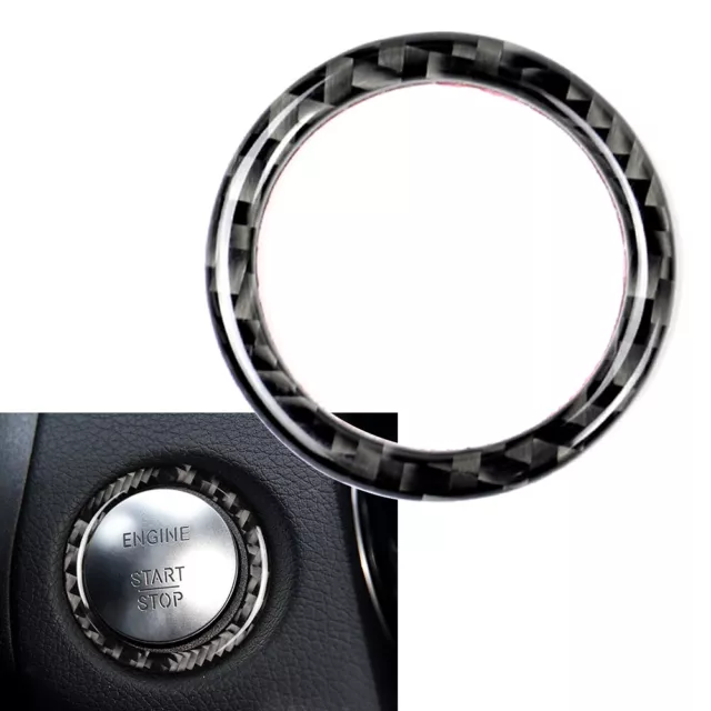 Engine Start Stop Button Ring Cover For Benz A B C GLC GLA CLA Class W176 Black