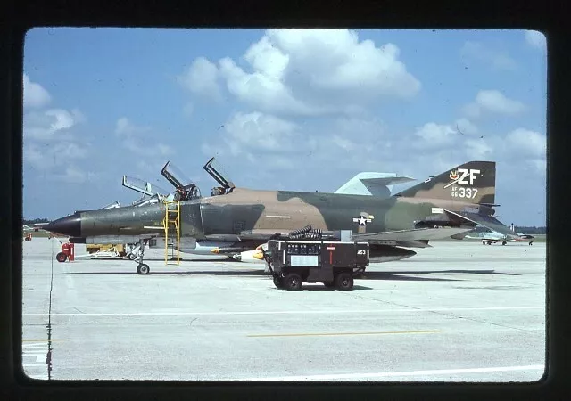 Kodachrome slide USAF F-4E 66-0337 ZF 31TFW Tyndall AFB 4 May 1978