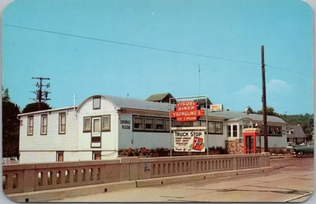 1950s Effort, Pennsylvania Postcard EFFORT DINER Restaurant Route 115 Roadside