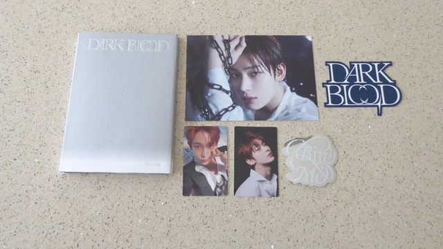ENHYPEN - Album DARK BLOOD (NEW Version) - Photo Book + CD + Photocards Aléatoires + Poster + Badges - Version Coréenne