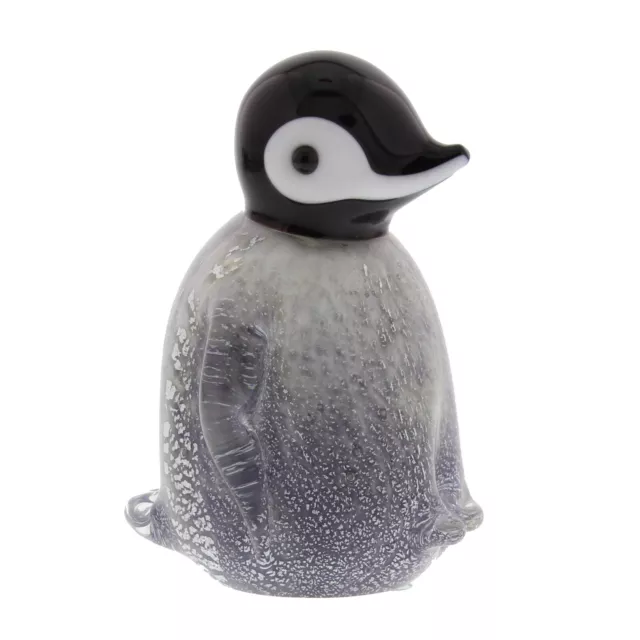 OBJETS D'ART Penguin Lampwork Glass Figurine 9 CM Ornament Gift Home Decor