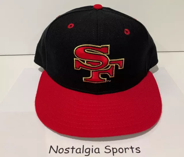 Vintage 90s SF 49ers NEW ERA 59/50 Pro Model Wool HAT NEW Old Stock FITTED 7-1/8