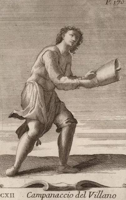 KUHGLOCKE - Bonanni - Westerhout - Kupferstich 1716