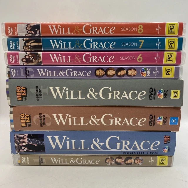 Will & Grace Complete Complete Season 1 - 8 TV Series DVD 1 2 3 4 5 6 7 8