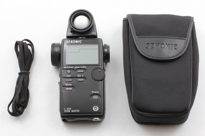 Sekonic sekonic Studio de Luxe L-398 Lumière Exposition Mint en Boîte Avec / Étui Sekonic sekonic Studio de Luxe L-398 Lumière Exposition Mint en Boîte Avec / Étui